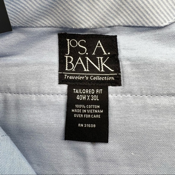 Jos. A. Bank Traveler’s Collection Tailored Fit Non-Iron Khaki Pants - Picture 14 of 14